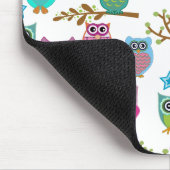 Tapis De Souris hiboux heureux (Coin)