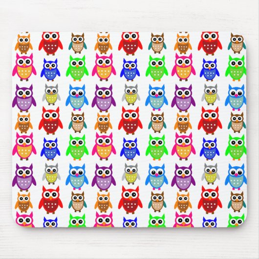 Tapis De Souris hiboux mignons (Devant)