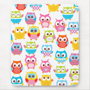 Tapis De Souris Hiboux mignons de Litte