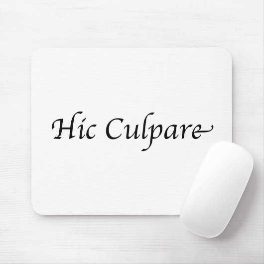 Tapis De Souris Hic Culpare (Avec souris)