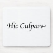 Tapis De Souris Hic Culpare (Devant)