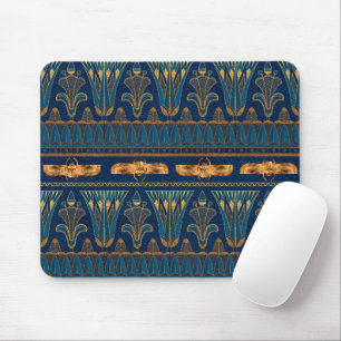 Tapis De Souris Hiéroglyphes égyptiens Coléoptères dorés Paillette