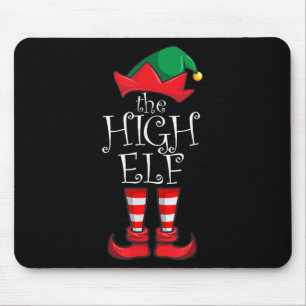 Tapis De Souris High Elf Matching Famille de fête de Noël Pyjama H