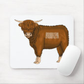 Tapis De Souris Highland cow (Avec souris)