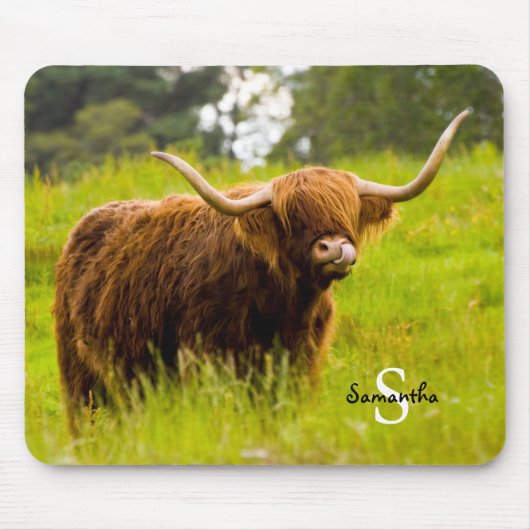 Tapis De Souris Highland Cow (Devant)