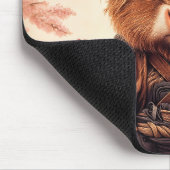 Tapis De Souris Highland Cow Samurai (Coin)