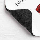 Tapis De Souris Highland Dancer en Red Plaid (Coin)