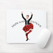 Tapis De Souris Highland Dancer en Red Plaid (Avec souris)