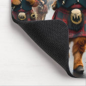 Tapis De Souris Highland Harmony : Bagpipe Highland Cow Band (Coin)