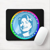 Tapis De Souris hillary clinton. arc-en-ciel. (Avec souris)