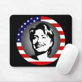 Tapis De Souris hillary clinton. drapeau américain. (Avec souris)