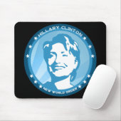 Tapis De Souris hillary clinton : rayons bleus : (Avec souris)
