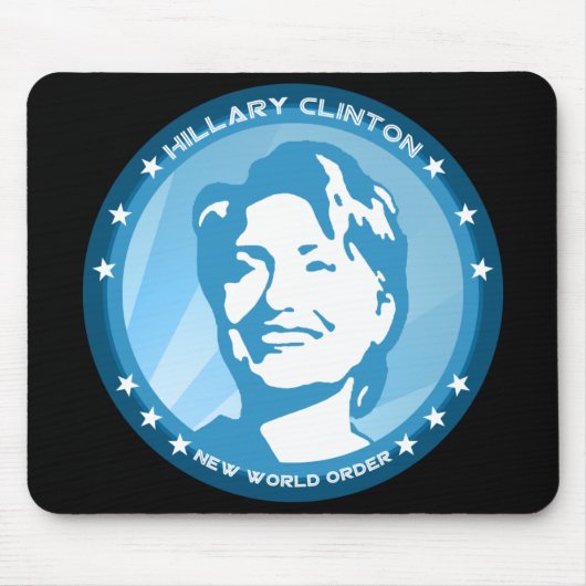 Tapis De Souris hillary clinton : rayons bleus : (Devant)