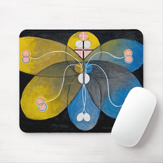 Tapis De Souris Hilma af Klint - L'évolution, 9 (Avec souris)