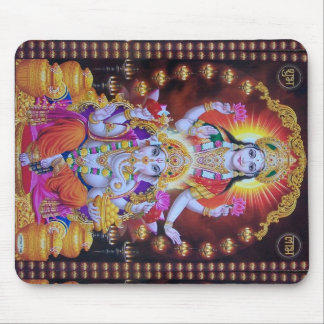 Tapis De Souris hindus coloré de ganesh de saraswati