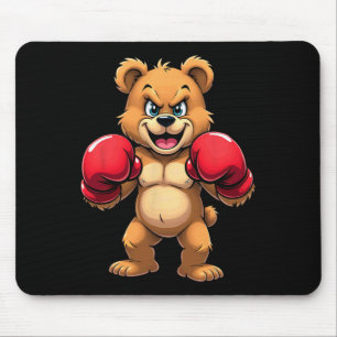Tapis De Souris Hip Hop Bear Boxe Kickboxing