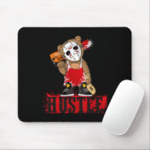 Tapis De Souris Hip hop Lover Hockey Mask Teddy Bear Fun Entrepren (Avec souris)