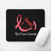 Tapis De Souris Hippie Dragonfly Red Ribbon Sensibilisation au can (Avec souris)