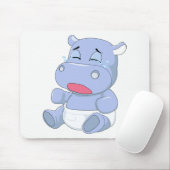 Tapis De Souris Hippo bébé pleurant (Avec souris)