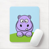 Tapis De Souris Hippo de lavande mignon (Avec souris)