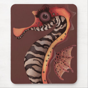 Tapis De Souris Hippocampe de zèbre