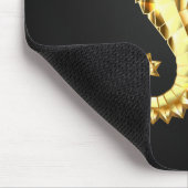 Tapis De Souris Hippocampe Polygonal Or (Coin)