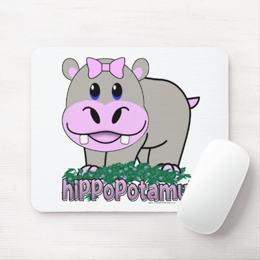 Tapis De Souris Hippopotame (Avec souris)