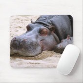 Tapis De Souris Hippopotame Mousepad (Avec souris)
