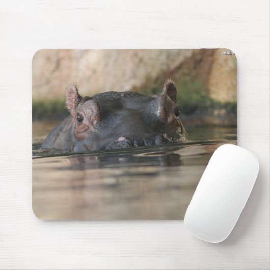 Tapis De Souris Hippopotame Mousepad (Avec souris)