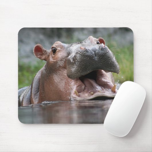 Tapis De Souris Hippopotame Mousepad (Avec souris)