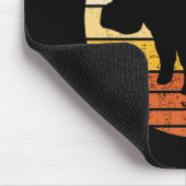 Tapis De Souris Hippopotomas Soleil rétro (Coin)