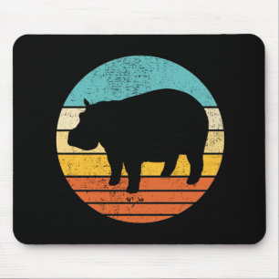 Tapis De Souris Hippopotomas Soleil rétro