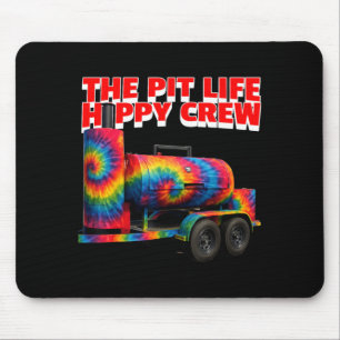 Tapis De Souris Hippy BBQ Tie Dyed Fumeur Pit Vie Hippy Crew