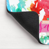Tapis De Souris Hipster Monogram Rainbow Tie Dye (Coin)