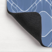 Tapis De Souris Hipster Mousepad rétro, bleu (Coin)