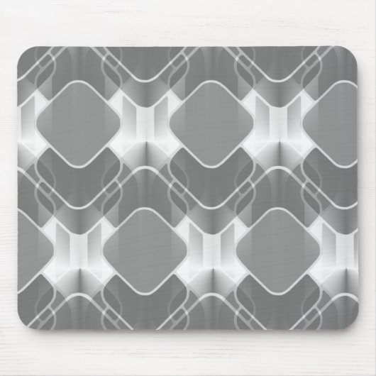 Tapis De Souris Hipster Mousepad rétro, gris (Devant)