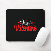 Tapis De Souris His Valentine Romantic Matching Couples Heart  (Avec souris)