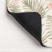 Tapis De Souris Hisbiscus Tropical Palm Tree Motif (Coin)
