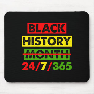 Tapis De Souris Histoire des Noirs 24 7 365 Afrique Carte Bhm Fier