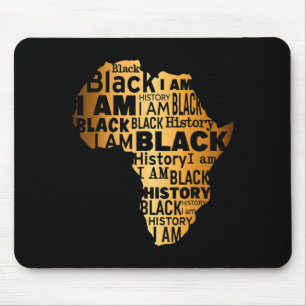 Tapis De Souris Histoire des Noirs Je suis Noir Chaque Mois Afro-A