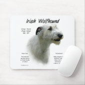 Tapis De Souris Histoire du Wolfhound en Irlande blanche (Avec souris)