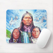Tapis De Souris Histoire Modèle Indiens Chefs Amérindiens (Avec souris)