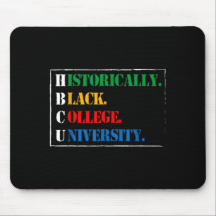 Tapis De Souris Histoire noire HBCU Conception historiquement noir