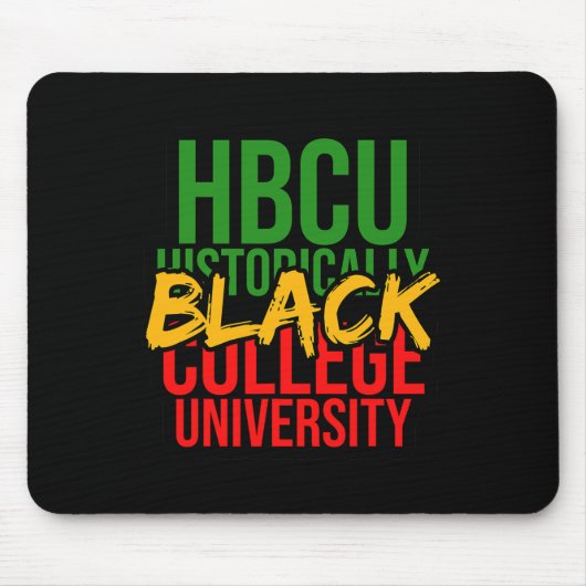 Tapis De Souris Histoire Noire Influent Hbcu Dream Comme Martin I (Devant)