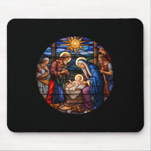 Tapis De Souris Histoire vraie de Noël Nativité Jésus-Christ homme