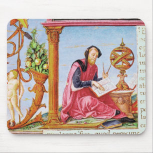 Tapis De Souris Historiated parafent "L" dépeignant Pline