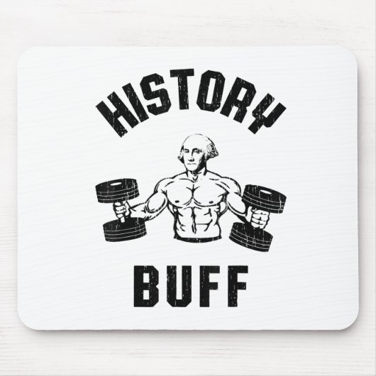 Tapis De Souris History Buff Funny George Washington Workout , Sma (Devant)