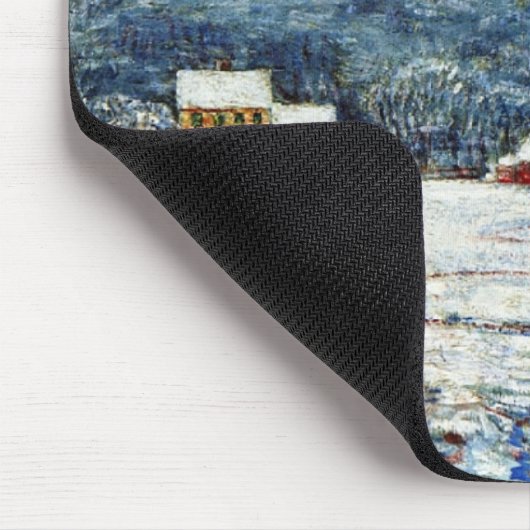 Tapis De Souris Hiver dans les collines du Connecticut (par Childe (Coin)