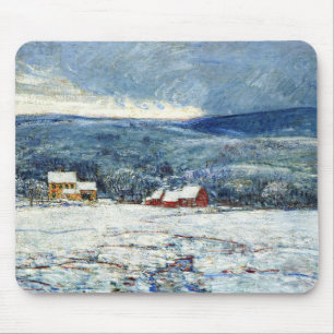 Tapis De Souris Hiver dans les collines du Connecticut (par Childe