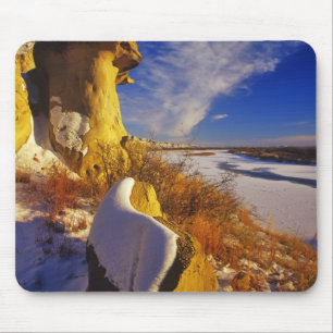 Tapis De Souris Hiver le long de la rivière Missouri près de